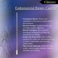 V SHAJAG Endometerial Biopsy Curette-Ultimate Sampler for Precision Biopsies