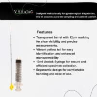 v shajag Endometrial Biopsy curette with unolok syringe