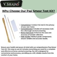 9 V SHAJAG Pap Smear Test Kit -(Includes Cytology Brush, Cervical Scraper, Glass Slide, Sample Collector) Cervical Screening Kit for Women's Health - Sterile and Disposable