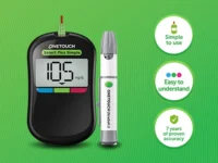 one touch select plus 2 one touch select plus with 50 strips glucometer