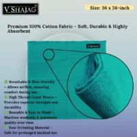 V Shajag Surgical OT Plain Sheet – 100% Cotton, Absorbent, Lint-Free, Reusable & Steam Sterilizable OT Sheet for Hospitals, OT Beds & Clinics