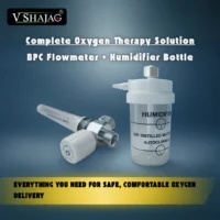 BPC oxygen flowmeter with humidifier bottle
