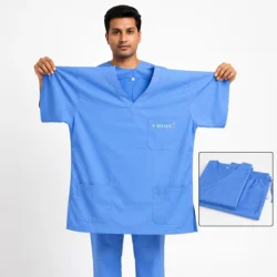 scrub suit light blue
